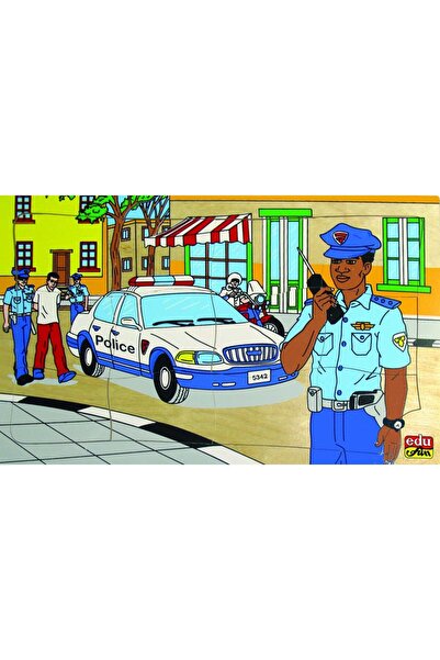 Puzzle بزل المهن أتمنى ان أصبح ضابط شرطة - 12 قطعة
