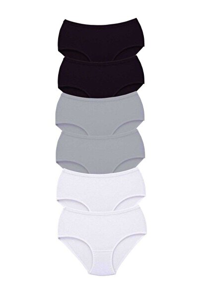Mestore 6 Pieces Tutku Women's High Waist Bato Thick Rubber Panties S16
