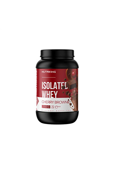 Nutriking İzole Whey 2100G 70 Servis Protein Tozu Vişneli Brownie Aromalı
