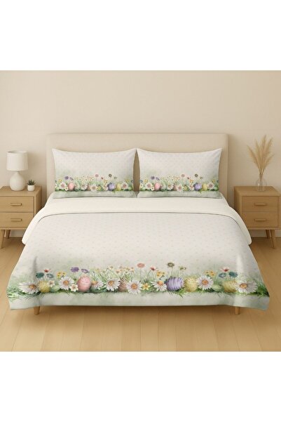 Lenjerii Deosebite Double bed linen 3D %100 cotton ranforce, Egly with wildfl...