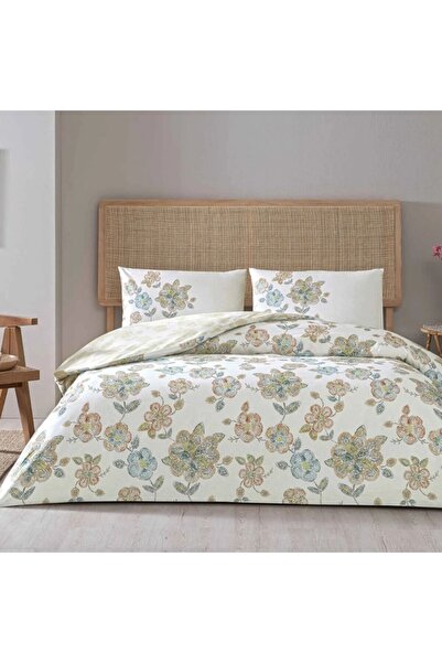 Taç Lenjerie de pat dublu bumbac 100% ranforce, TAC, Benica floral pastel