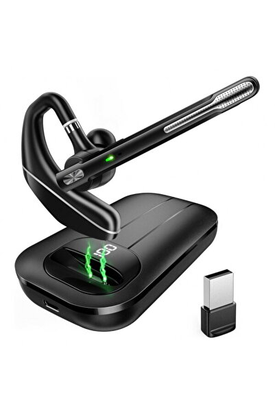Techsuit Casca Call Center Bluetooth Hearyo A6L, baterie carcasa 1000mAh, Dua...