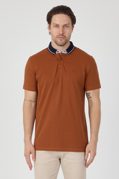 ENQUE 100% Cotton Collared Buttoned Polo Neck T-Shirt