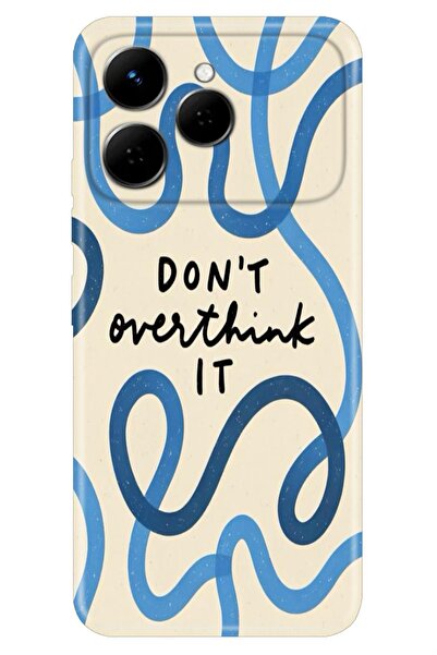 TECNO Spark 40 4G Kılıf Overthink Temalı Desenli Darbe Emici Silikon