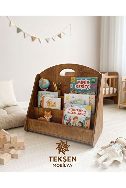 Kavak Demonte Eğitici Çocuk Kitap Rafı Dergilik