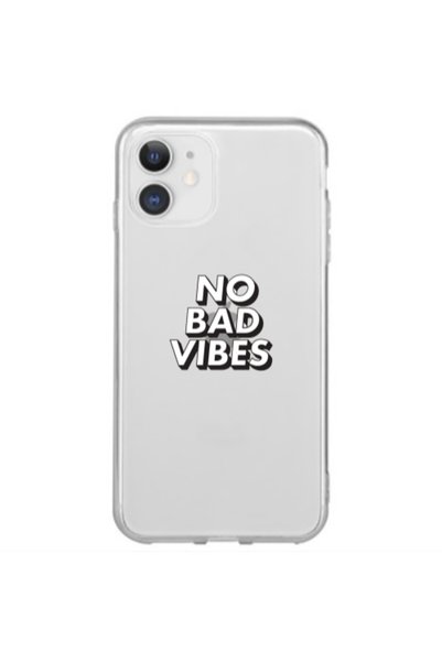 Other Apple iPhone 12 Mini No bad vibes Transparent Silicone TPU Θήκη