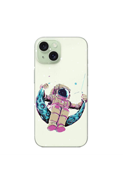 Other Apple iPhone 15 Plus Astronaut swinging on the moon Transparent Silicon...