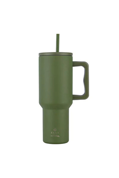 Estia Home Art Ανοξείδωτο Ποτήρι με Καλαμάκι XL Σώστε την Αιγάο 1200ml Εστία ...