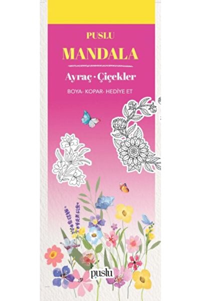 Mandala Ayraç - Çiçekler