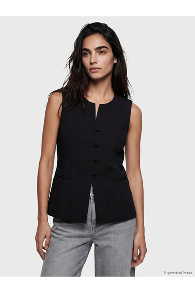 LC Waikiki Rmz Gi̇yi̇m Farkiyla Modal Blended Women's Classic Vest