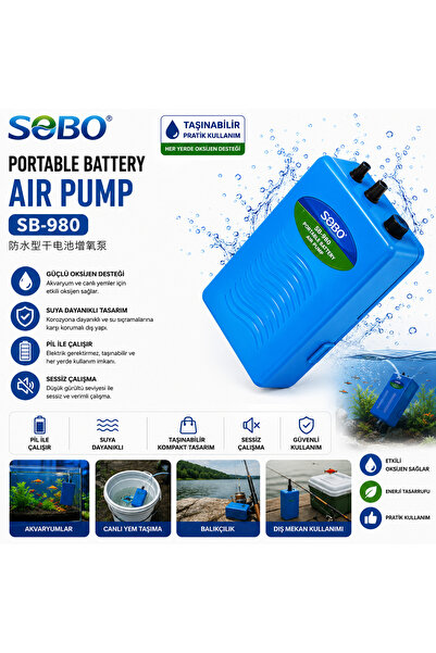Sobo SB-980 PİLLİ TEK ÇIKIŞ HAVA MOTORU