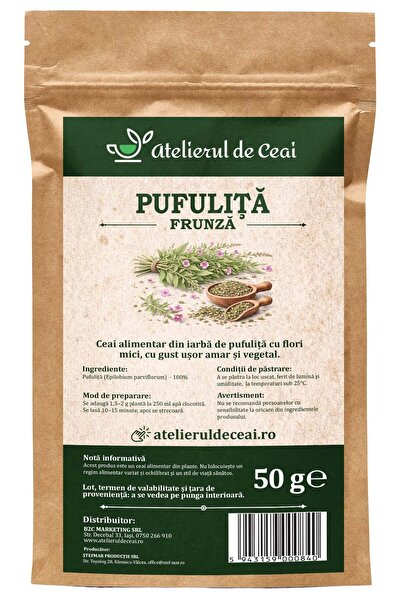 atelierul de ceai Ceai de iarbă de pufuliță