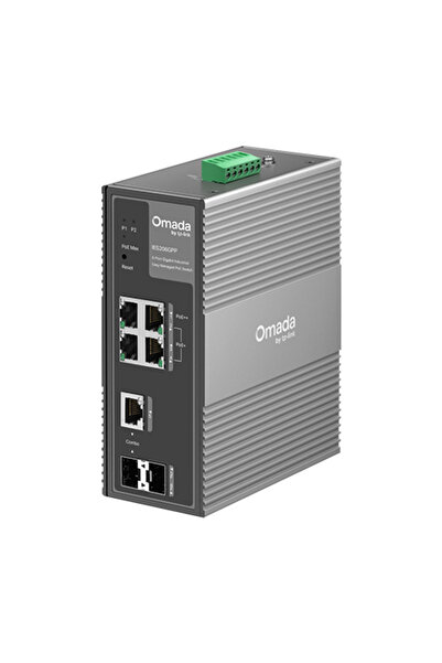 TP-LINK Switch industrial 4 x RJ45 1G PoE+/PoE++, 1 x SFP 1G, 1 x combo SFP/R...
