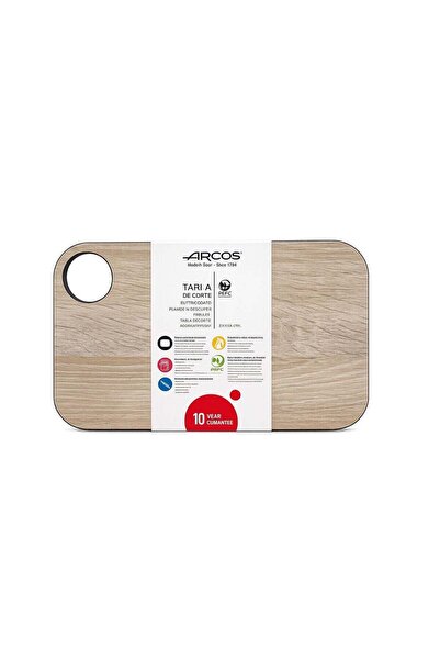 arcos Wood Cutting Board 240x140mm Compact Rectangular Kitchen Board