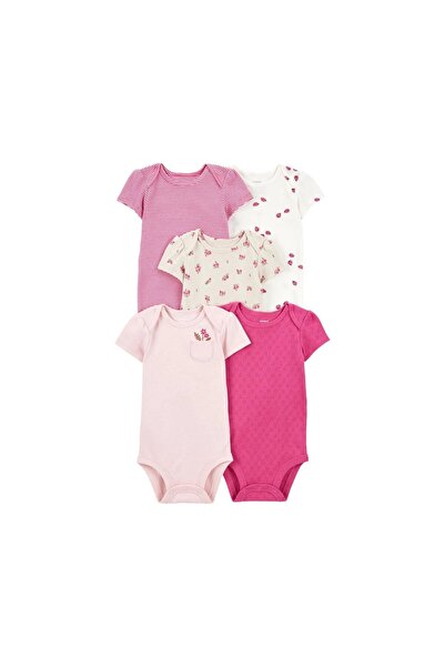 Carter's Layette Kız Bebek Kısa Kollu 5'li Body 1T010210