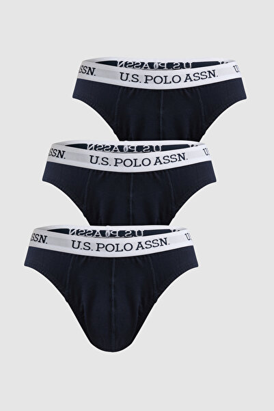 U.S. Polo Assn. Erkek Lacivert 3'lü İç Giyim Takımı 50326487-VR033