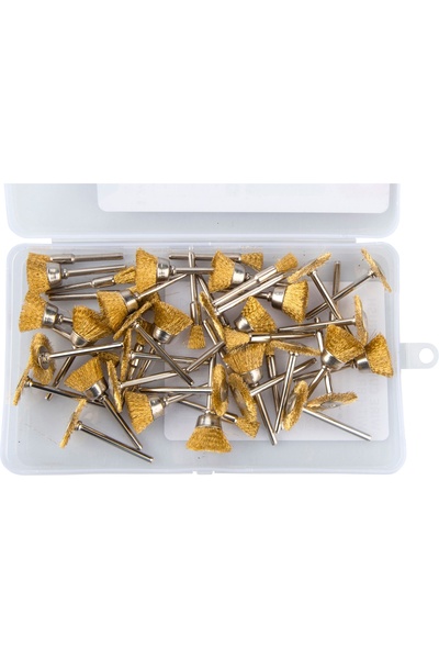 EXTOL CRAFT Set de 45 de perii de sârmă metalică cu tijă, EXTOL CRAFT, 903761...