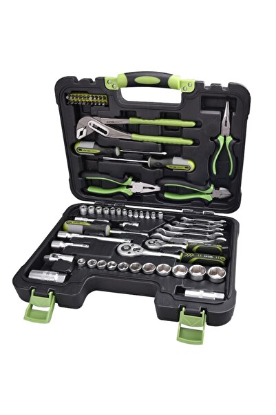 EXTOL CRAFT Trusă de scule, Extol, 1/4 ", 3/8 ", CrV, 64 piese
