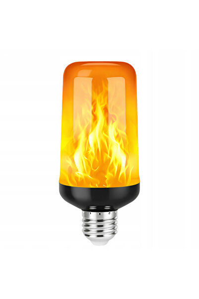 zola LED bulb with dynamic flame effect, 3 lighting modes, E27, 13.5 x 6 cm