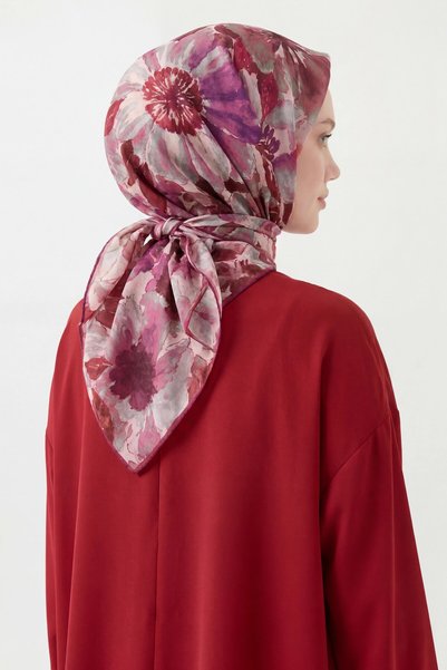 Silk Home Eșarfă moale acuarelă violet 90x90