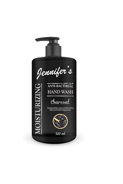 Jennifer's Charcoal Anti-Bacterial Hand Wash 500 ML - Extra Moisturizing, Cle...