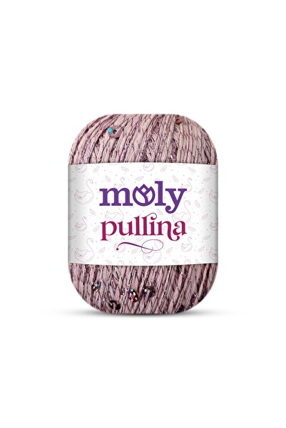 Moly Pullina Pullu Simli Pamuklu Örgü İpi | Col. No: 023 | 50 gr 145 mt - Yaz...