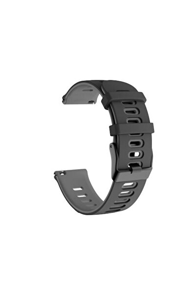 OEM Δίχρωμο λουράκι σιλικόνης μαύρο (Amazfit Bip 5)