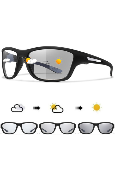 Choice4 B10 Photochromic Motorcycle Sunglasses Men Women Outdoor Cycling Driv...