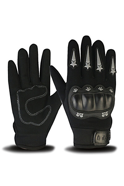 Choice6 full black Children Tactical Gloves Cycling Knuckle Protection Hard S...