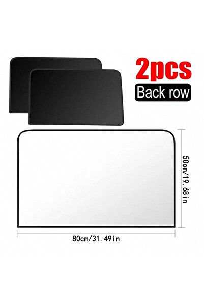 Choice Rear window 2pcs 4 Pack Magnetic Car Side Window Parasol - Titanium Si...