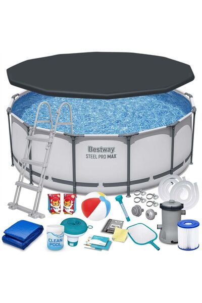 BESTWAY Piscină de grădină cu cadru 396 x 122 cm 18-în-1 5618W
