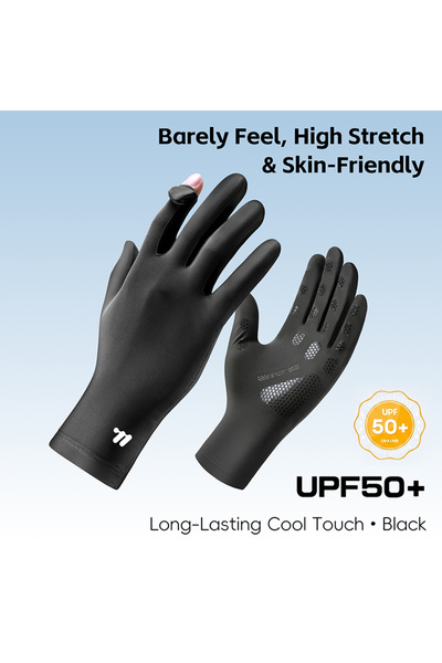 Choice One Size Black WEST BIKING Men Ice Silk Cycling Gloves UPF50+ Summer B...