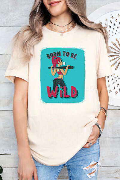 Sarah's Boutique Women's T-shirt – 100% cotton – Born Wild