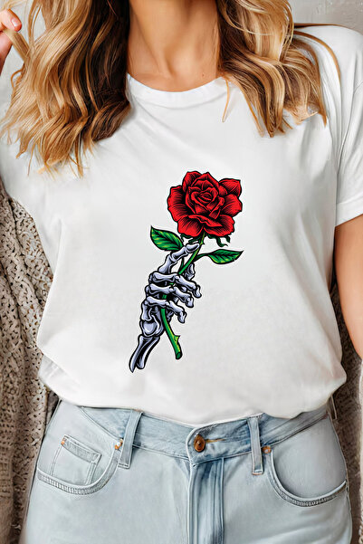 Sarah's Boutique Women's T-shirt – 100% cotton – Dark Rose
