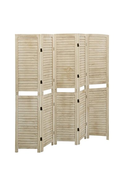vidaxl Paravan de cameră cu 5 panouri, 175x165 cm,lemn masiv Paulownia