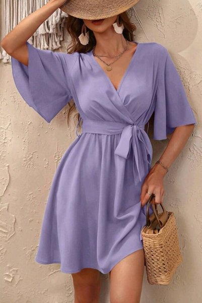 OEM Rochie scurtă de vară lila XS