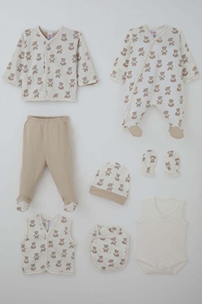 Breeze Baby Boy Hospital Release Pack of 8 Cute Baby Teddy Bears Patterned 0-...