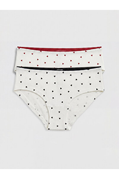 LC Waikiki Sparkling Choices from Shining Store Heart Embroidered Hipster Pan...