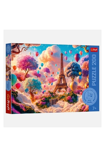 Trefl Puzzle pentru Copii, Model Turnul Eiffel, Joc Educativ și Distractiv, 2...
