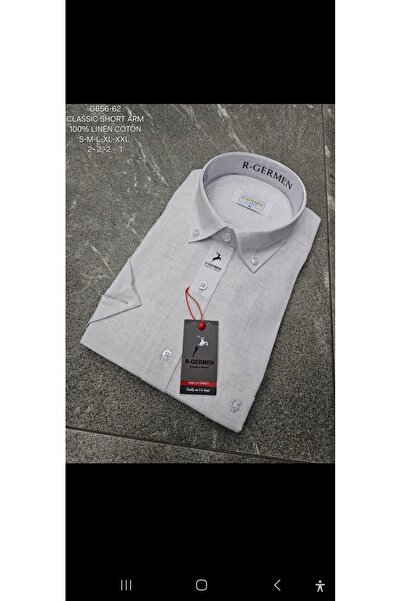 Cinar erkek giyim Men's Shirt Short Sleeve Pocket Linen Summer Classic Dad