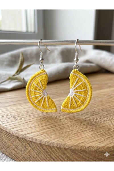 Handmade Limon Küpe