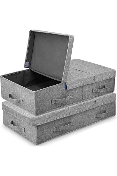 Arabest 2-Pack Under Bed Storage Containers,Foldable,Reinforced Handles,Dustp...