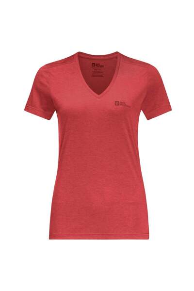 Jack Wolfskin Tricou tehnic de damă Crosstrail-Light Roșu-S