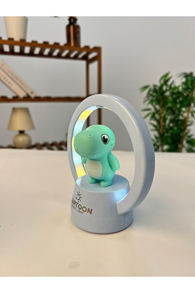 FAVORA Masa Üstü Dinozor Çocuk Lambası Mavi