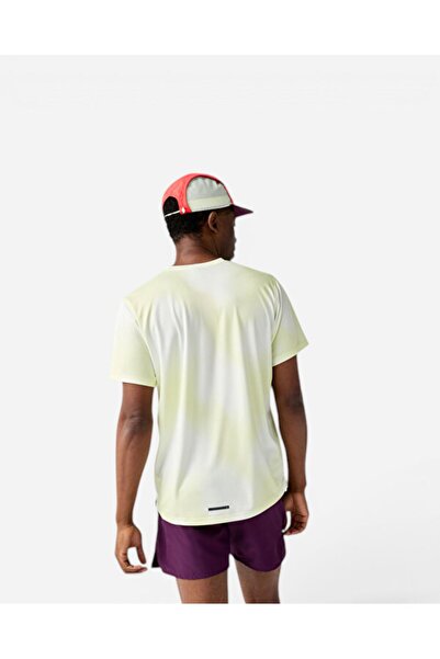 Brooks Dash Short Sleeve Printed Erkek Sarı Kısa Kollu Tshirt 211587765