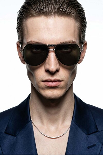 Bilge Karga Dranyat Silver Green Men's Sunglasses