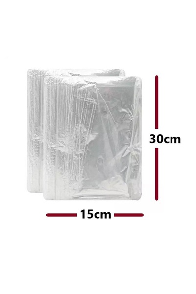 JokeyAmbalaj 15X30Cm Flexible Durable Tapeless 8Mic. Naylon Bakliyat Poşeti A...