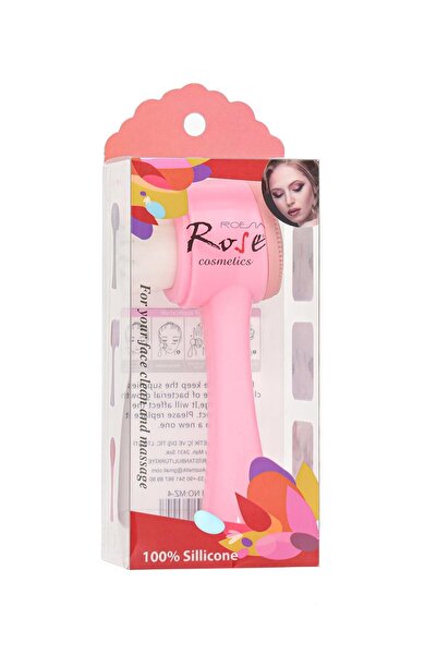 Roesıa Rose Cosmetics Rose Yüz Yıkama Temizleme Pelinng Fırçası Çift Taraflı