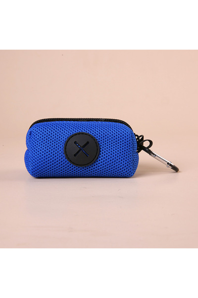 Choice11 blue Canvas Dog Poop Bag Holder, Outdoor Pet Waste Bag Dispenser wit...