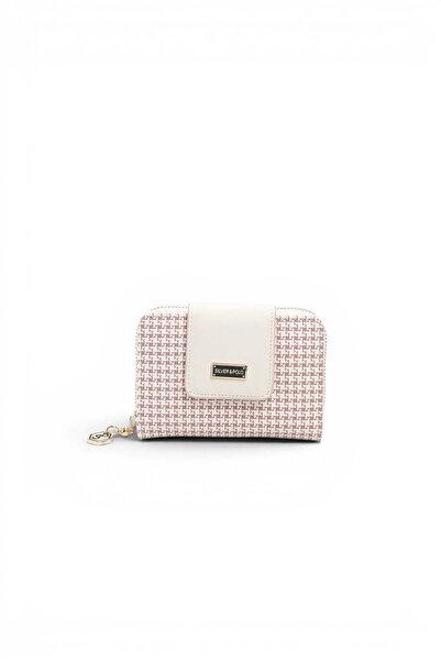 Silver Polo Burgundy - Bone Crow's Feet Plaid Women's Wallet and Card Holder ...